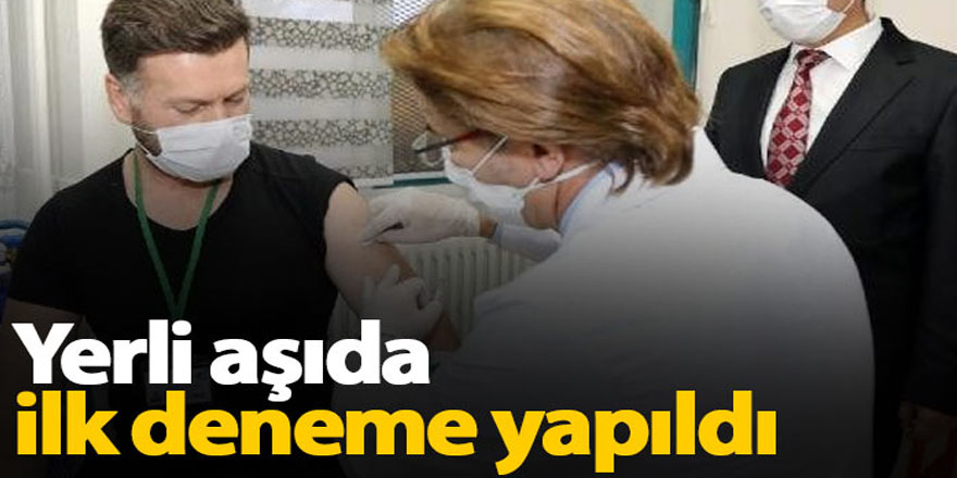 Türkiye'de korona için ilk aşı vuruldu