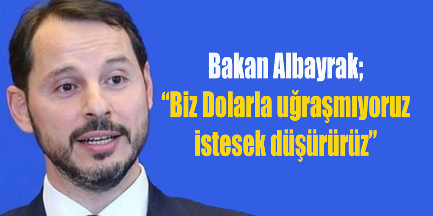 ALBAYRAK; "BİZ DOLARLA UĞRAŞMIYORUZ"