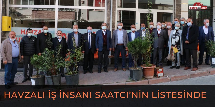 Havzalı İş İnsanı Saatcı’nin Listesinde