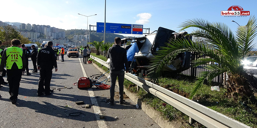 Trabzon’da feci kaza: 1 ölü, 4 yaralı