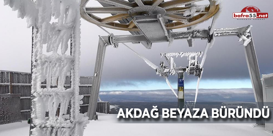 Akdağ beyaza büründü