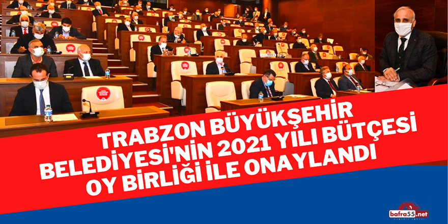 Trabzon Büyükşehir Belediyesi'nin 2021 yılı bütçesi oy birliği ile onaylandı