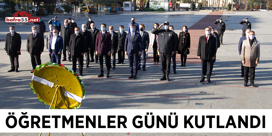 24 Kasım Öğretmenler Günü Bafra’da Kutlandı