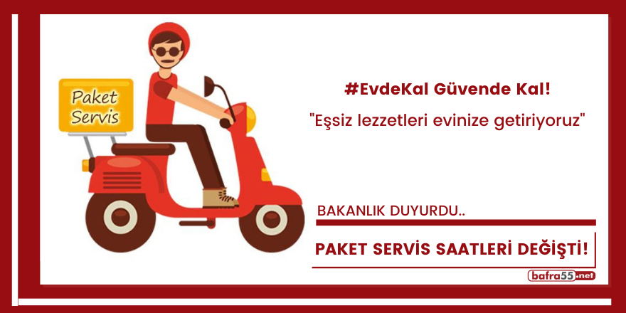 Paket servis saatleri değişti