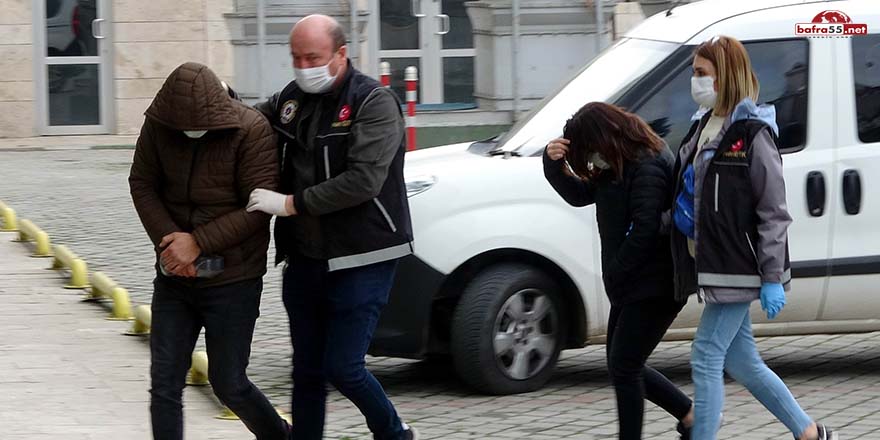 Samsun'da karı koca uyuşturucu ticaretinden gözaltına alındı!