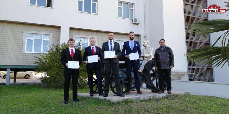 Çek doktora öğrencileri OMÜ’deki stajlarını tamamladı