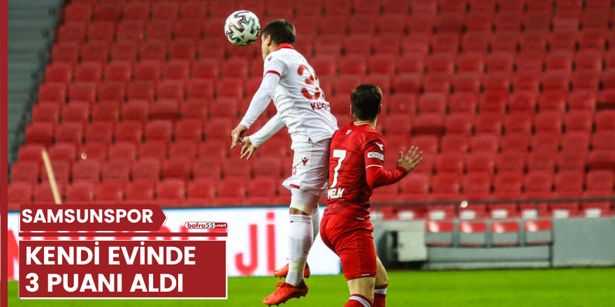 Samsunspor evinde Boluspor'u 1-0 yendi