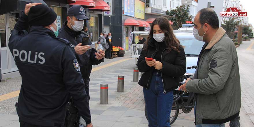 Sinop’ta polisten sıkı denetim