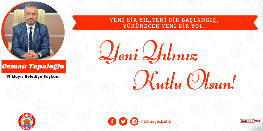 Osman Topaloğlu'ndan yeni yıl mesajı