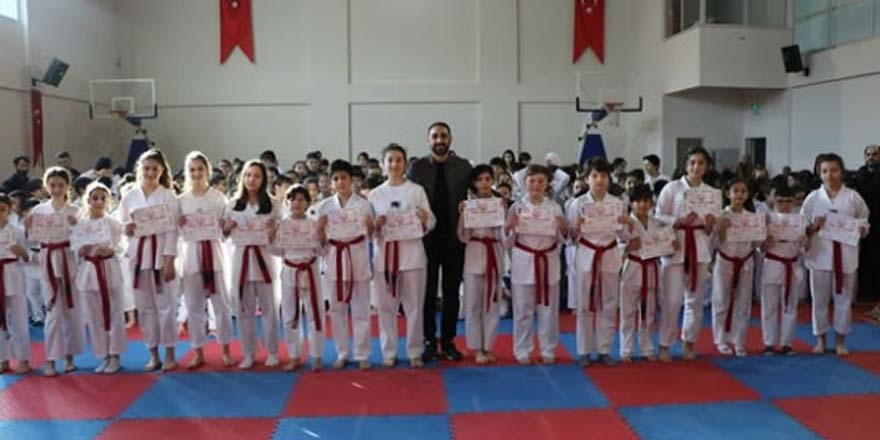 Bafra”da Taekwondo kuşak yükselme sınavı