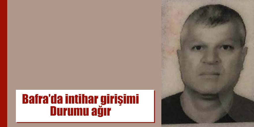 Bafra’da intihar girişimi Durumu ağır