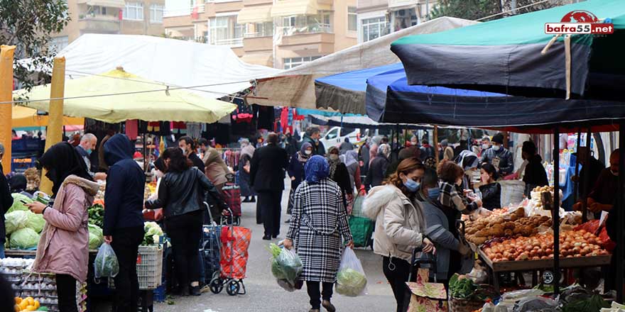 Samsun'da kısıtlama öncesi alışverişler başladı