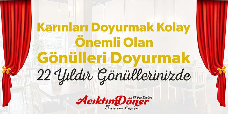 Açıktım Döner salonu