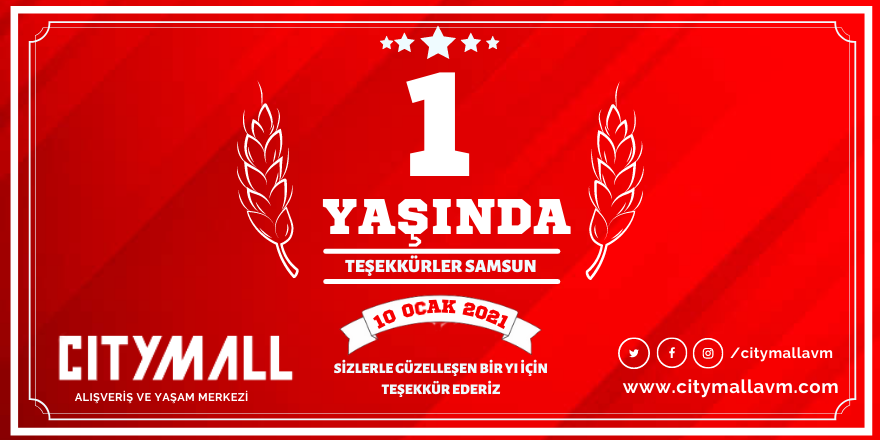 CityMall AVM 1 yaşında