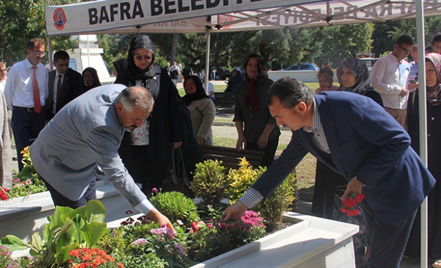 BAFRA'DA ŞEHİTLER UNUTULMADI