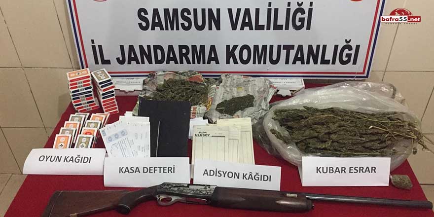 Çarşamba'da kumar baskını