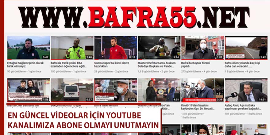 Youtube kanalımıza abone olmayı unutmayın