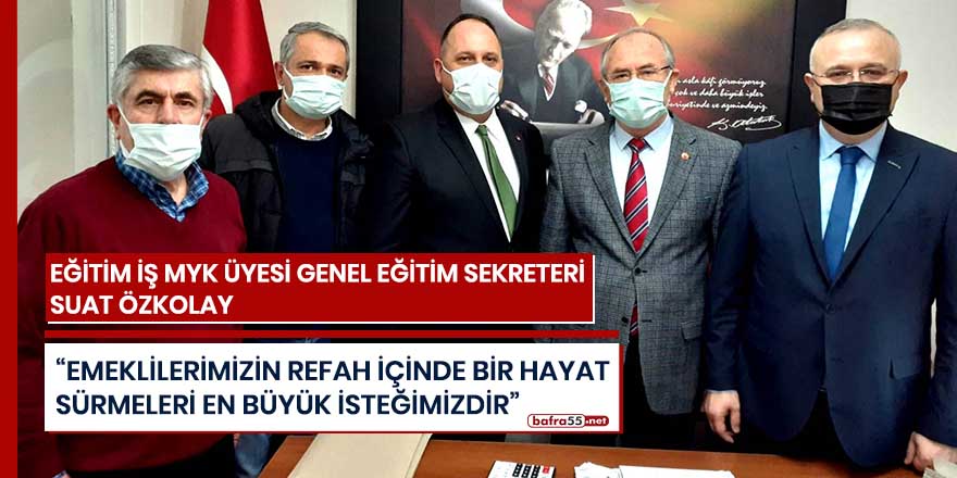 Eğitim-İş’ten Türkiye Emekliler Derneği Bafra şubesine ziyaret