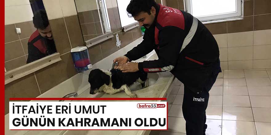 İtfaiye eri Umut günün kahramanı oldu