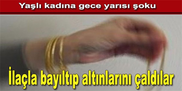 BAFRA'DA YAŞLI KADINI İLAÇLA BAYILTIP BİLEZİKLERİNİ ÇALDILAR