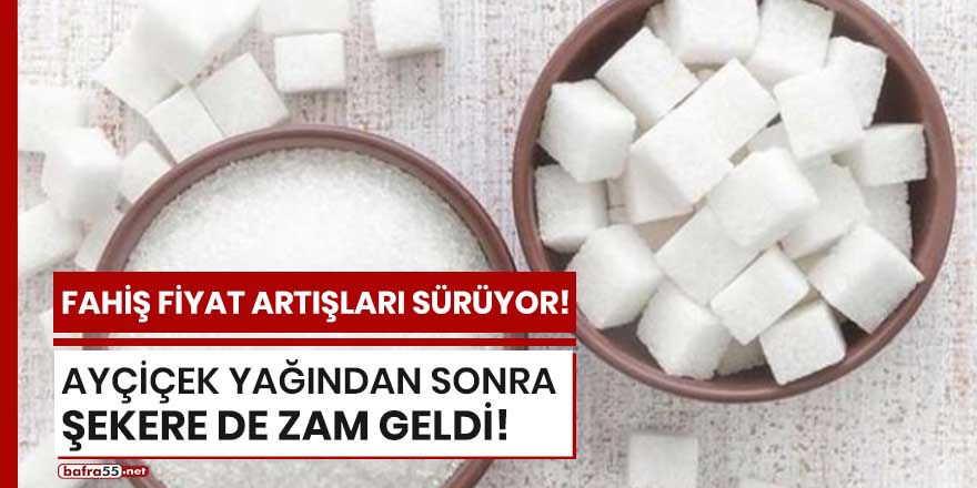 Ayçiçek yağından sonra şekere de zam geldi!