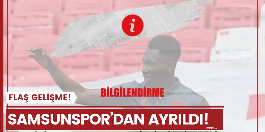 Samsunspor’da 1 ayrılık daha