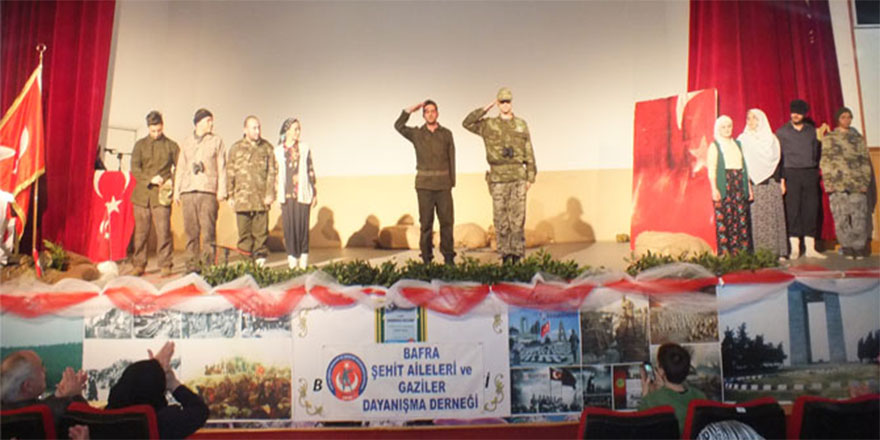 BAFRA’DA ÇANAKKALE GEÇİLMEZ SAHNELENDİ