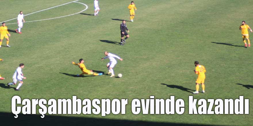 Çarşambaspor evinde kazandı