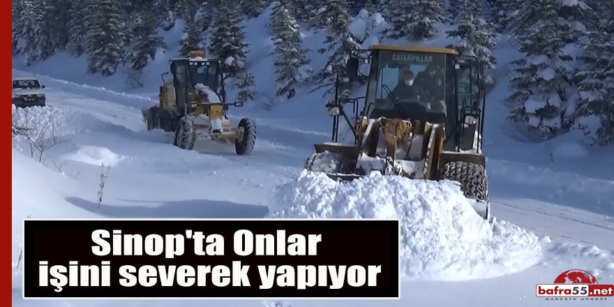 Sinop'ta Onlar işini severek yapıyor