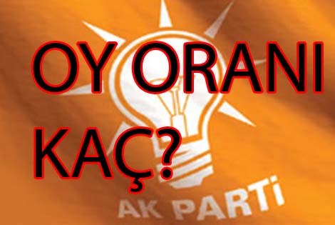 AK Parti'nin oy oranı kaç?