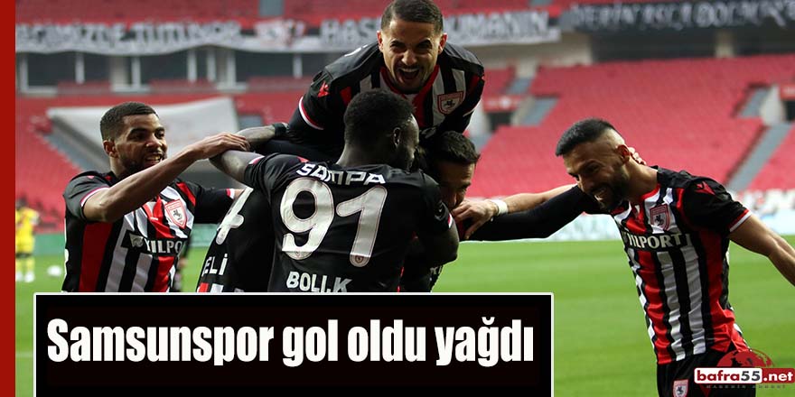 Samsunspor gol oldu yağdı