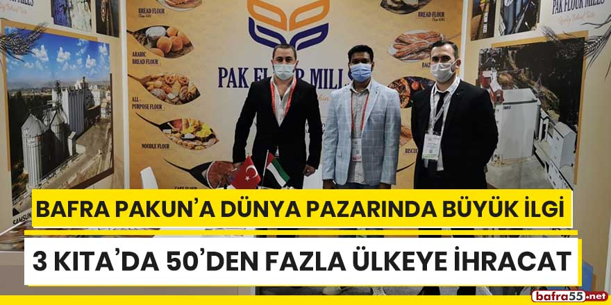 Bafra Pakun'a dünya pazarında büyük ilgi