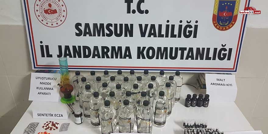 Çarşamba Jandarması'ndan kaçak içki operasyonu