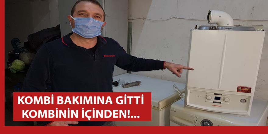 Kombinin bakımına gitti, içinden ölü kuş çıktı