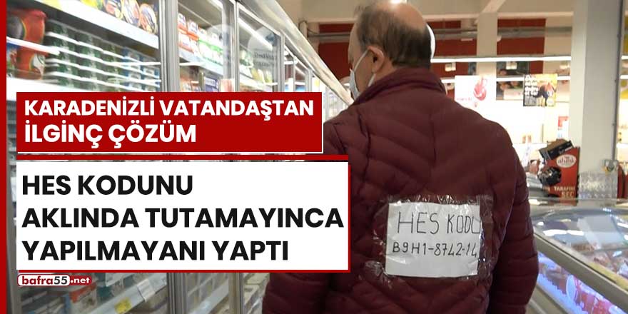 Karadenizli vatandaş HES kodunu aklında tutamayınca yapılmayanı yaptı!