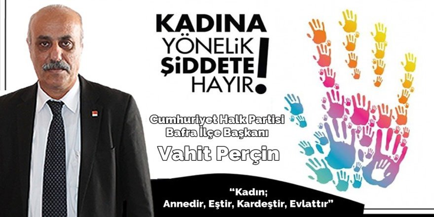 Perçin Kadına şiddete hayır