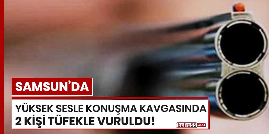 Samsun'da yüksek sesle konuşma kavgasında 2 kişi tüfekle vuruldu!