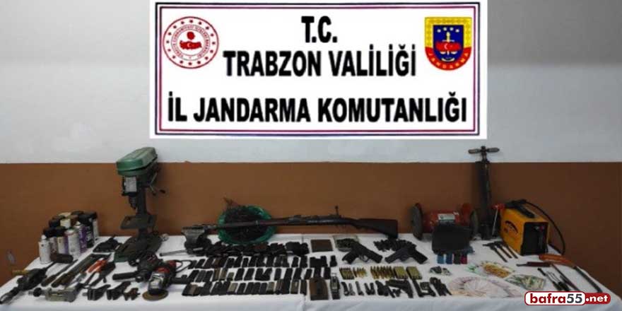 Trabzon’da kaçak silah atölyesine baskın