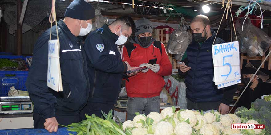 Sinop'ta zabıta ekipleri çok sıkı denetimde