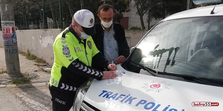 Samsun'da sivil polis ekipleri Kovid-19 denetiminde