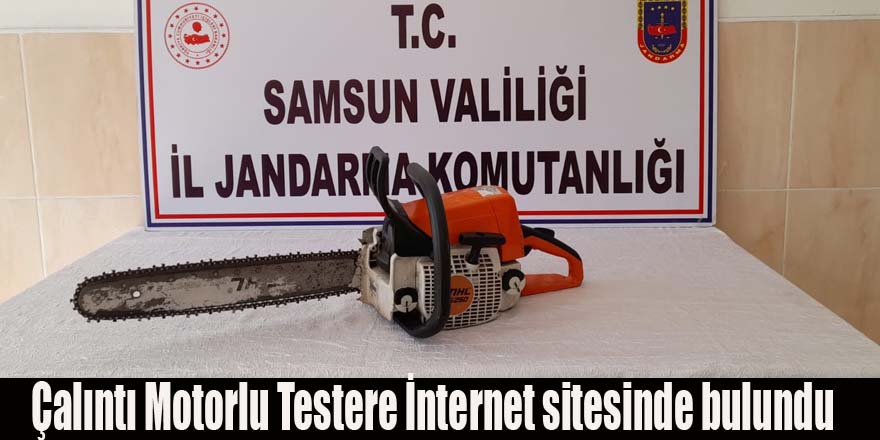 Çalıntı Motorlu Testere İnternet sitesinde bulundu