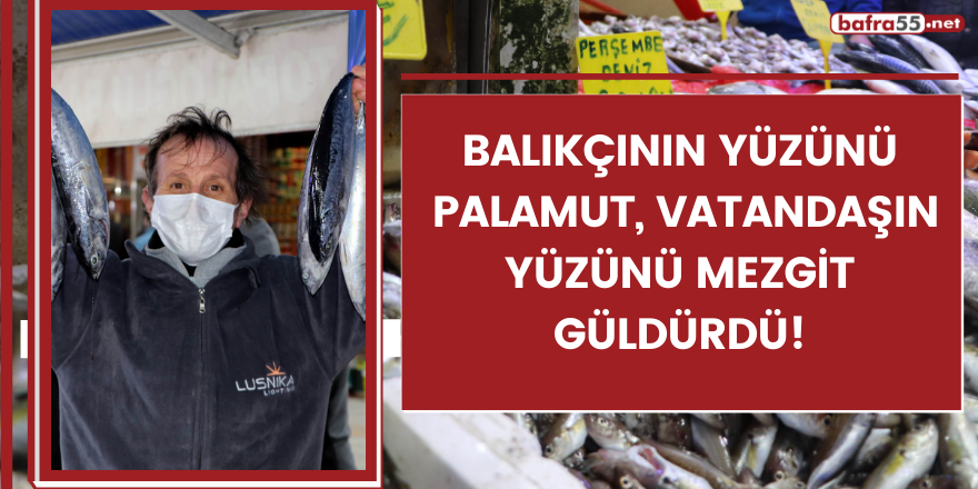 Balıkçının yüzünü  palamut, vatandaşın yüzünü mezgit güldürdü!