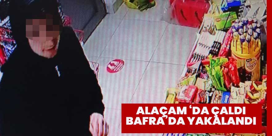 Alaçam'dan çalınan motosiklet Bafra'da bulundu