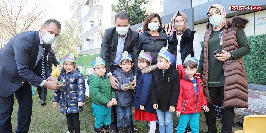 AtaÇocuk öğrencileri tarıma başladı