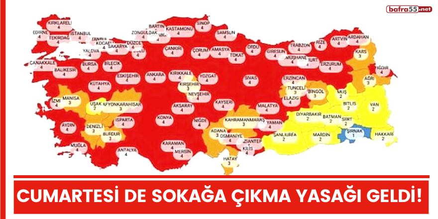 Cumartesi de sokağa çıkma yasağı geldi!