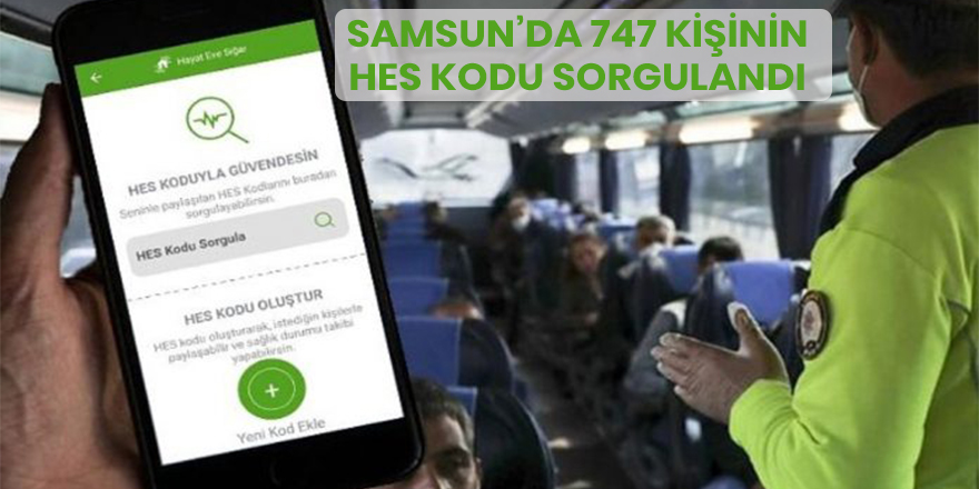 Samsun’da 747 adres denetlendi