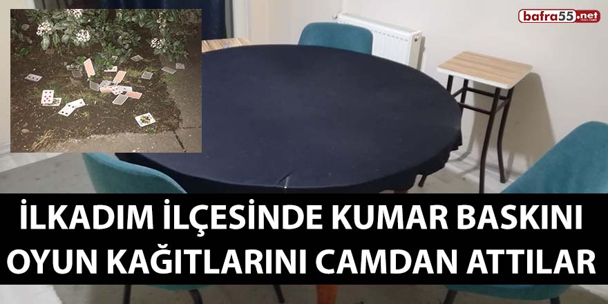 İlkadım ilçesinde kumar baskını!