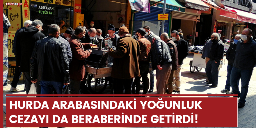 Hurda arabasındaki yoğunluk cezayı da beraberinde getirdi!