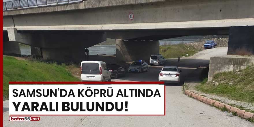 Samsun'da köprü altında yaralı bulundu!