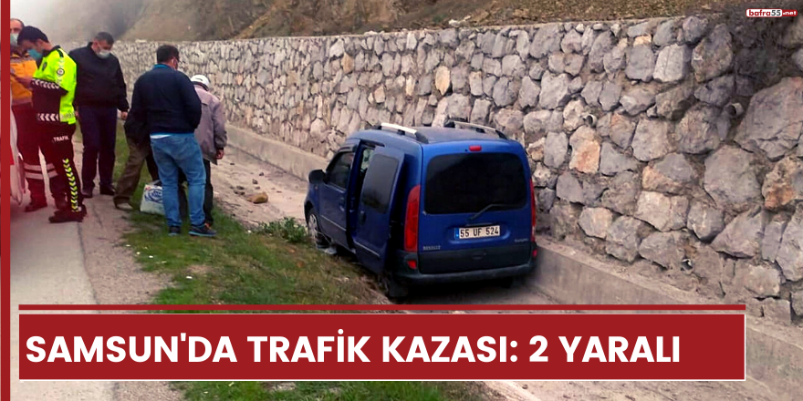 Samsun'da trafik kazası: 2 yaralı